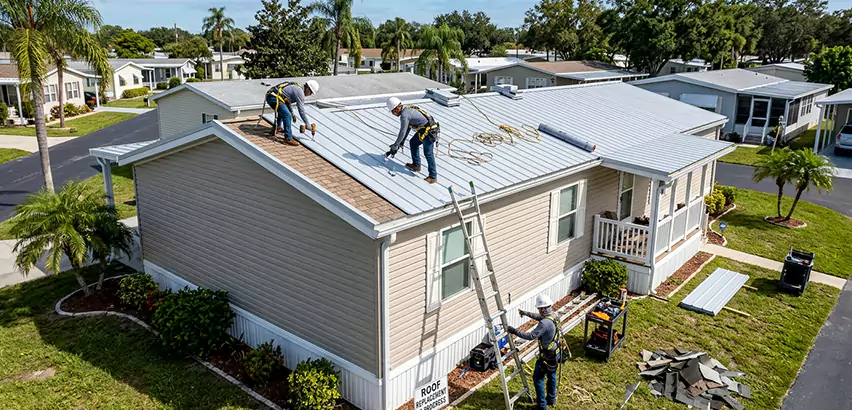 Mobile Home Metal Roof Replacement in Glen Ellyn