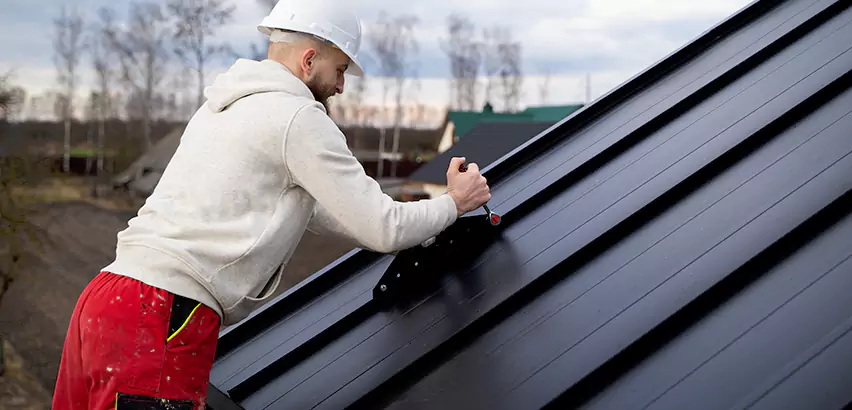 Tin Roof Ridge Cap Installation in Glen Ellyn